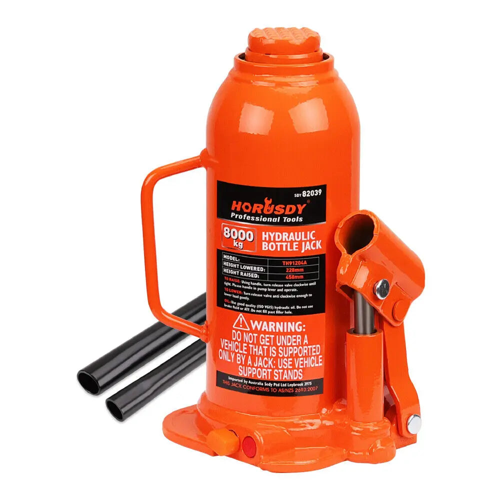 8-Ton (16,000 LBs) Hydraulic Bottle Jack Heavy Duty Car Lifter with Safety Valve from Deals499 at Deals499