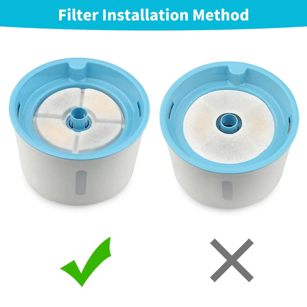 8 x Pet Dog Cat Fountain Filter Replacement Activated Carbon Ion Exchange Resin Triple Filtration System Automatic Water Dispenser Compatible from Deals499 at Deals499