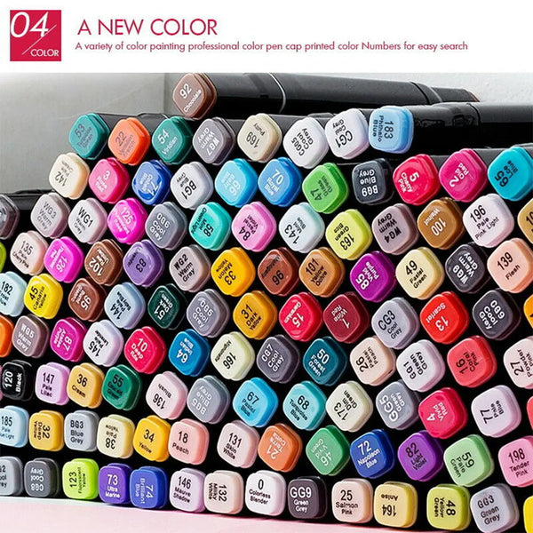 80 Colors Marker Pen Set Dual Headed Graphic Artist Sketch Copic Markers Deals499