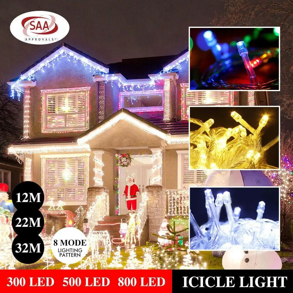 800 LED Curtain Fairy String Lights Wedding Outdoor Xmas Party Lights Multicolor Deals499