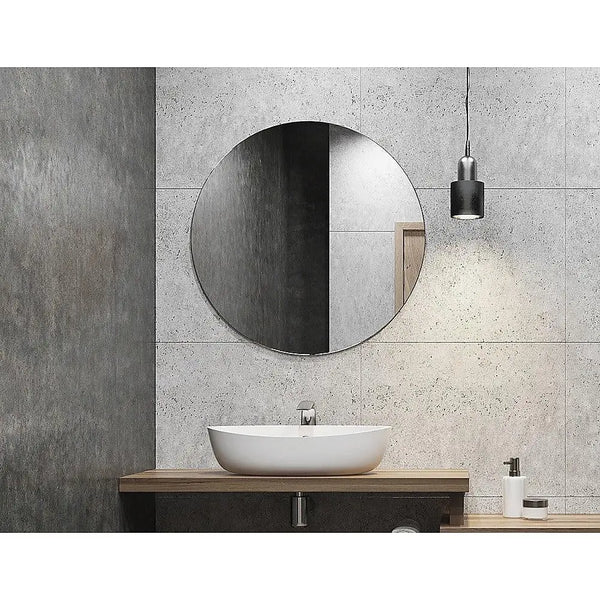 80cm Round Wall Mirror Bathroom Makeup Mirror by Della Francesca Deals499