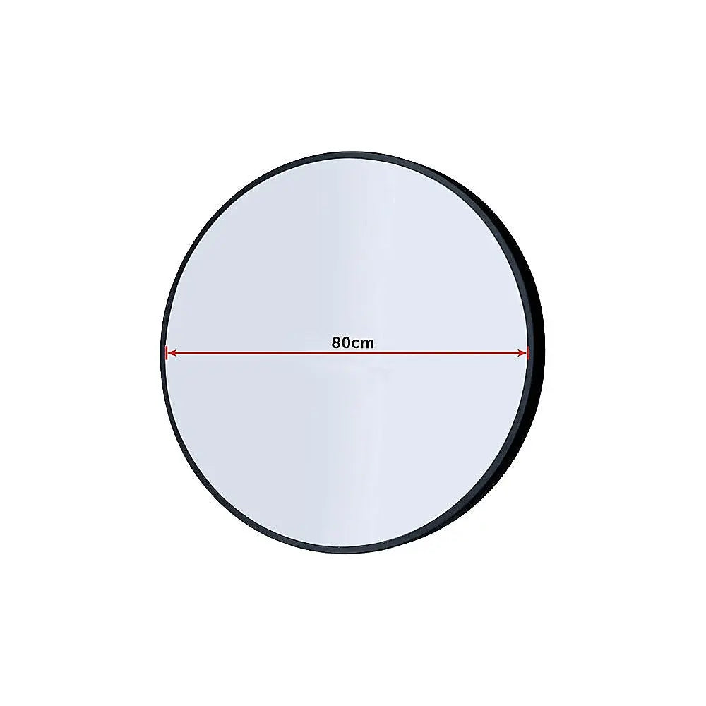 80cm Round Wall Mirror Bathroom Makeup Mirror by Della Francesca Deals499