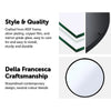 80cm Round Wall Mirror Bathroom Makeup Mirror by Della Francesca Deals499