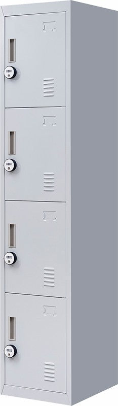 4-Digit Combination Lock 4 Door Locker for Office Gym Grey Deals499