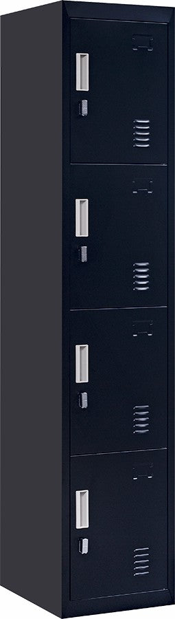 Padlock-operated lock 4 Door Locker for Office Gym Black Deals499
