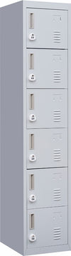 3-digit Combination Lock 6-Door Locker for Office Gym Shed School Home Storage Grey Deals499