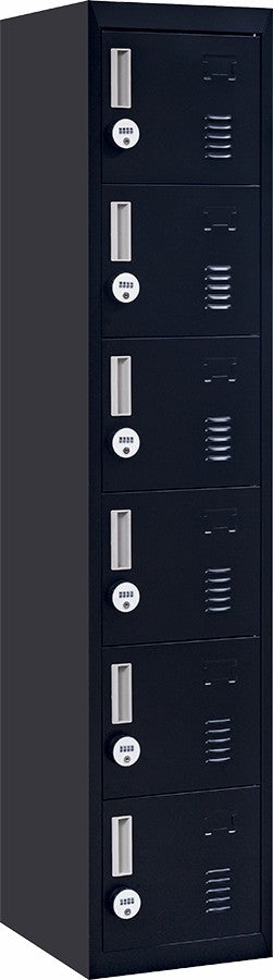 4-digit Combination Lock 6-Door Locker for Office Gym Shed School Home Storage Black Deals499