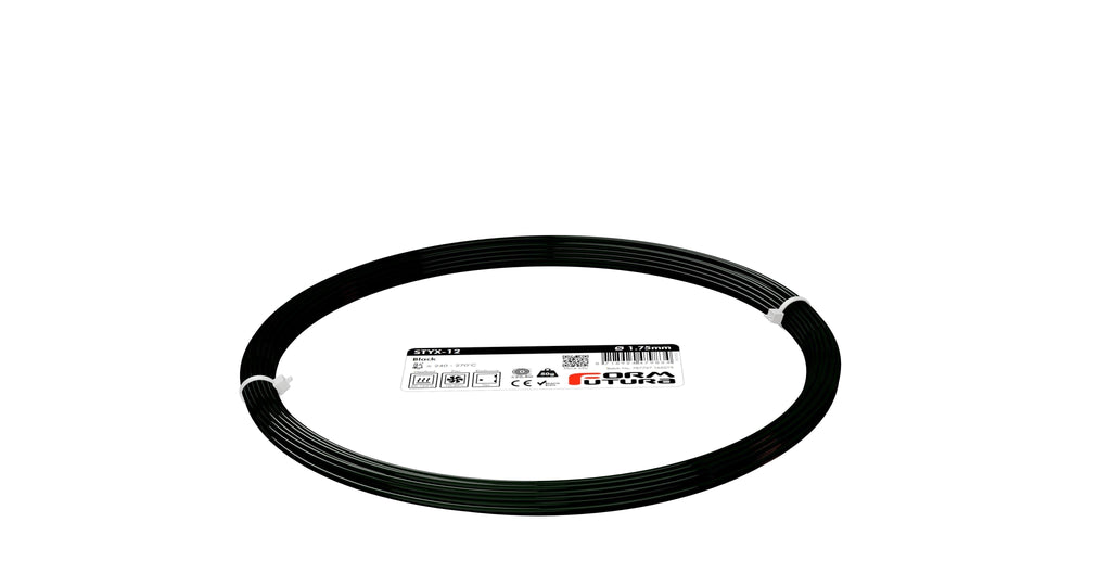 PA Nylon Filament FormFortura STYX-12 available in Black, Clear and White - 3D Printer Filament Deals499