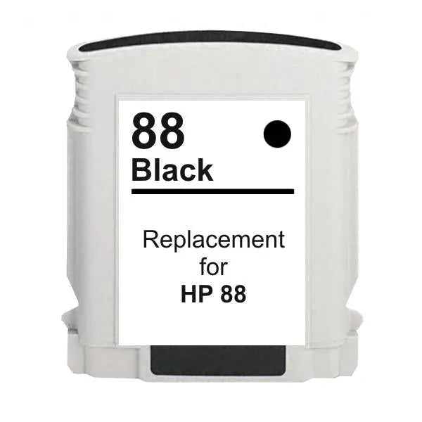#88 Black High Capacity Remanufactured Inkjet Cartridge HP