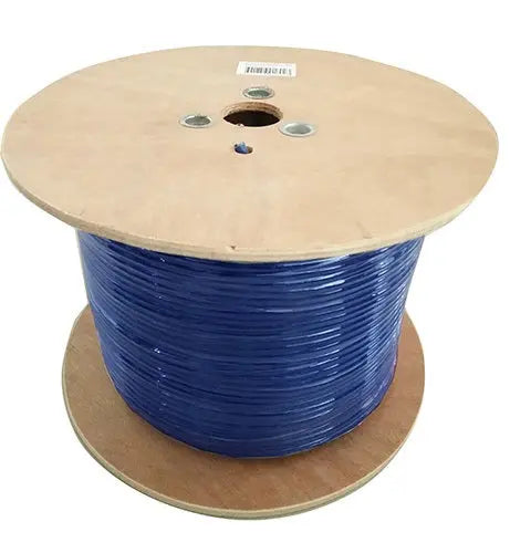 8WARE 350m Cat6 Cable Roll Blue Bare Copper Twisted Core PVC Jacket 8WARE