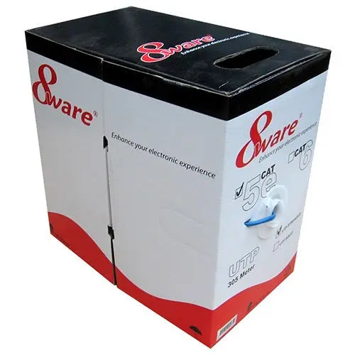 8WARE Cat5E Solid Cable 100m with Dispenser  Blue 8WARE