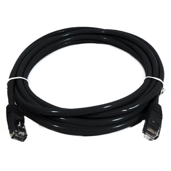 8WARE Cat6a UTP Ethernet Cable 1m SnaglessÂ Black 8WARE