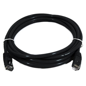 8WARE Cat6a UTP Ethernet Cable 25cm SnaglessÂ Black 8WARE