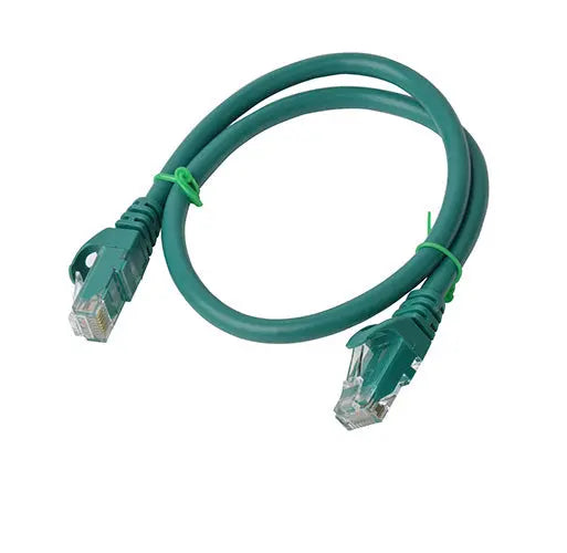 8WARE Cat6a UTP Ethernet Cable 25cm SnaglessÂ Green 8WARE