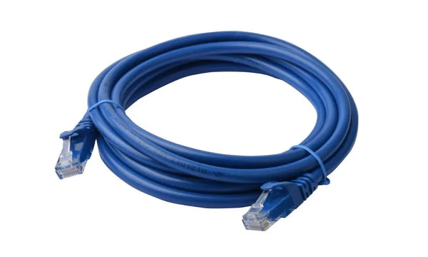8WARE Cat6a UTP Ethernet Cable 30m SnaglessÂ Blue 8WARE