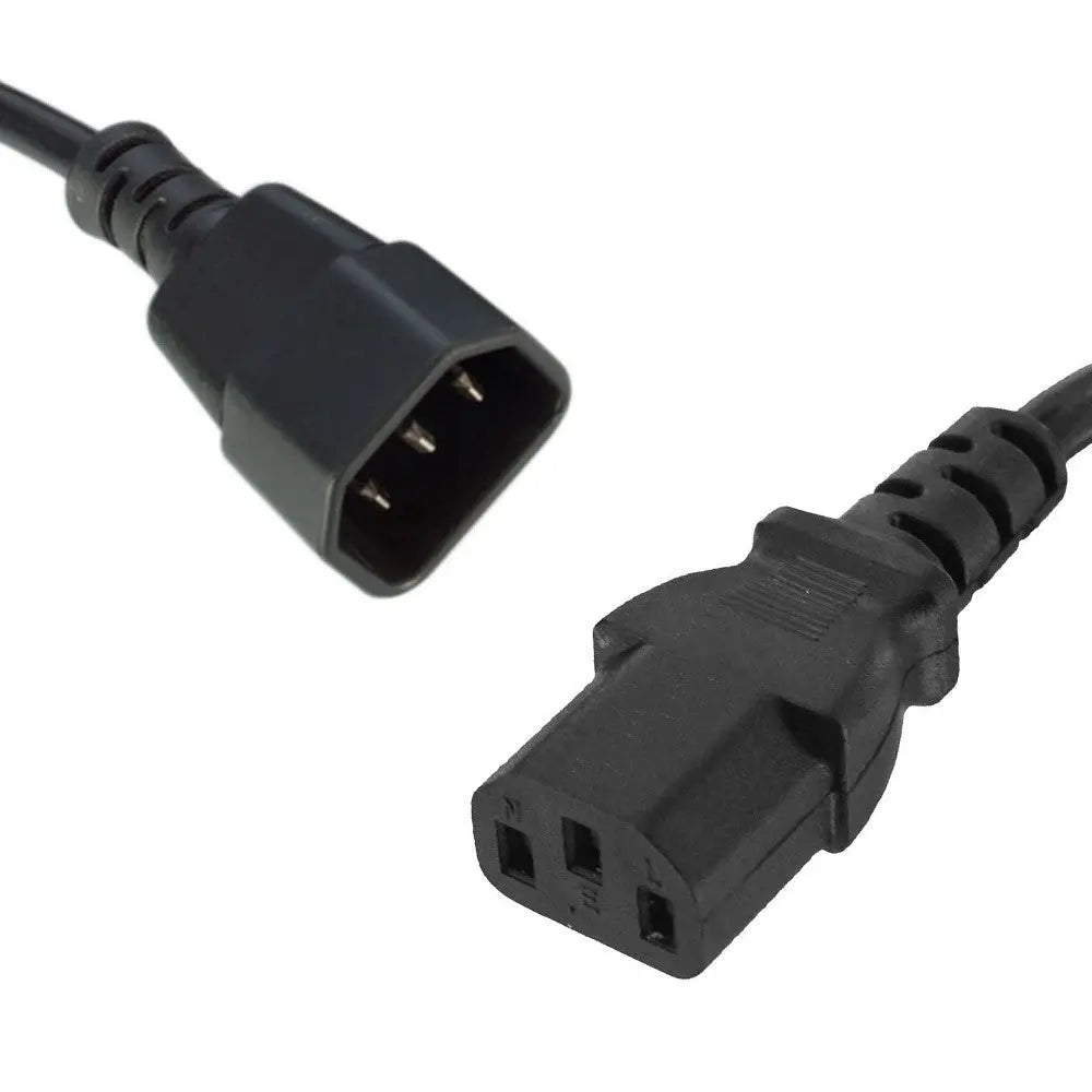 8WARE Power Cable Extension 1m IEC-C14 to IEC-C13 Male to Female 8WARE
