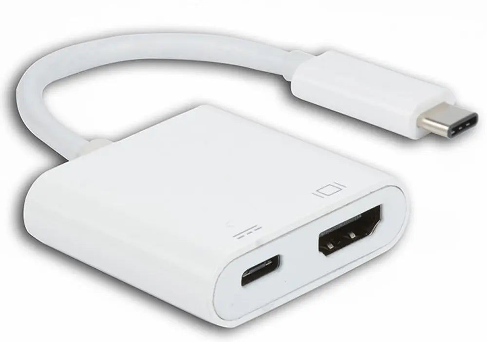 8WARE USB Type-C to HDMI Adapter Cable with Type-C Charging Port - Up to 60W 8WARE