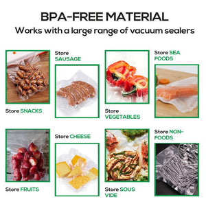 6x Vacuum Food Sealer Bag Bags Foodsaver Storage Saver Seal Commercial Heat Roll Deals499