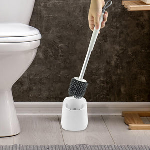 Toilet Brush With Holder Soft Bristle Bathroom Cleaning Tool Home/Office Set Deals499