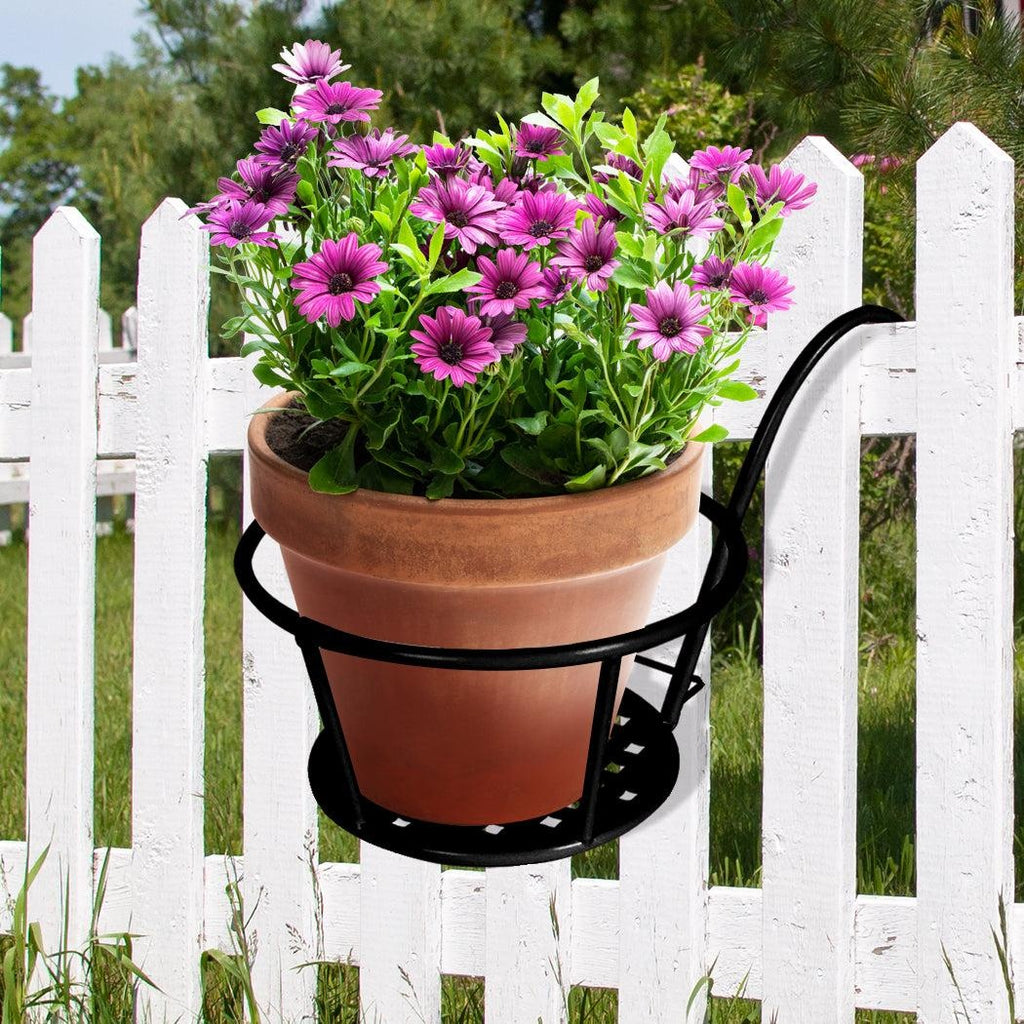 Levede 1x Flower Holder Plant Stand Hanging Pot Basket Plant Garden Wall Storage Deals499
