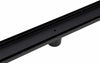 900mm Tile Insert Bathroom Shower Black Grate Drain w/Centre outlet Floor Waste Deals499