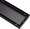 900mm Tile Insert Bathroom Shower Black Grate Drain w/Centre outlet Floor Waste Deals499