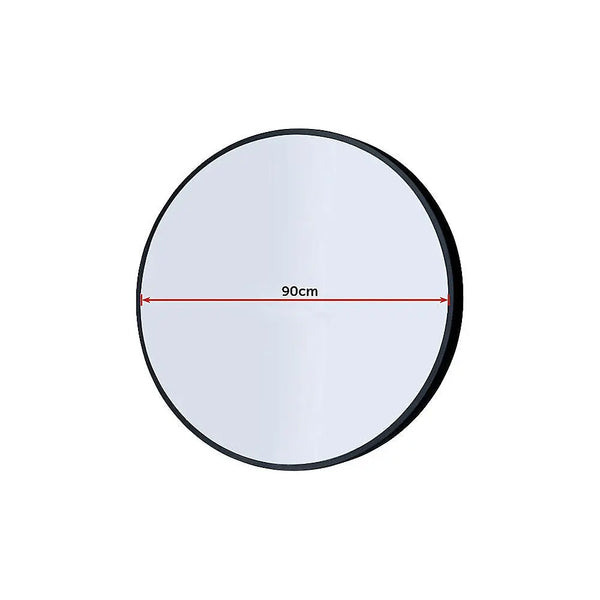 90cm Round Wall Mirror Bathroom Makeup Mirror by Della Francesca Deals499