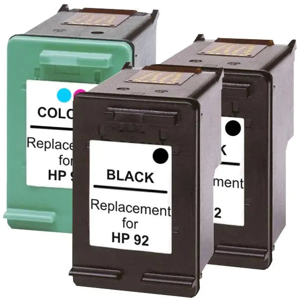 #92 Compatible Inkjet Cartridge Set #2  3 Cartridges HP