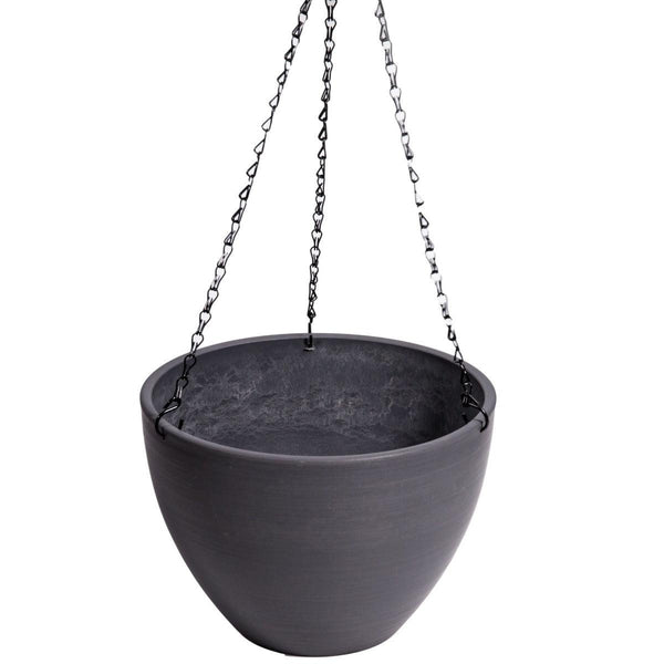 Hanging Grey Plastic Pot with Chain 30cm Deals499
