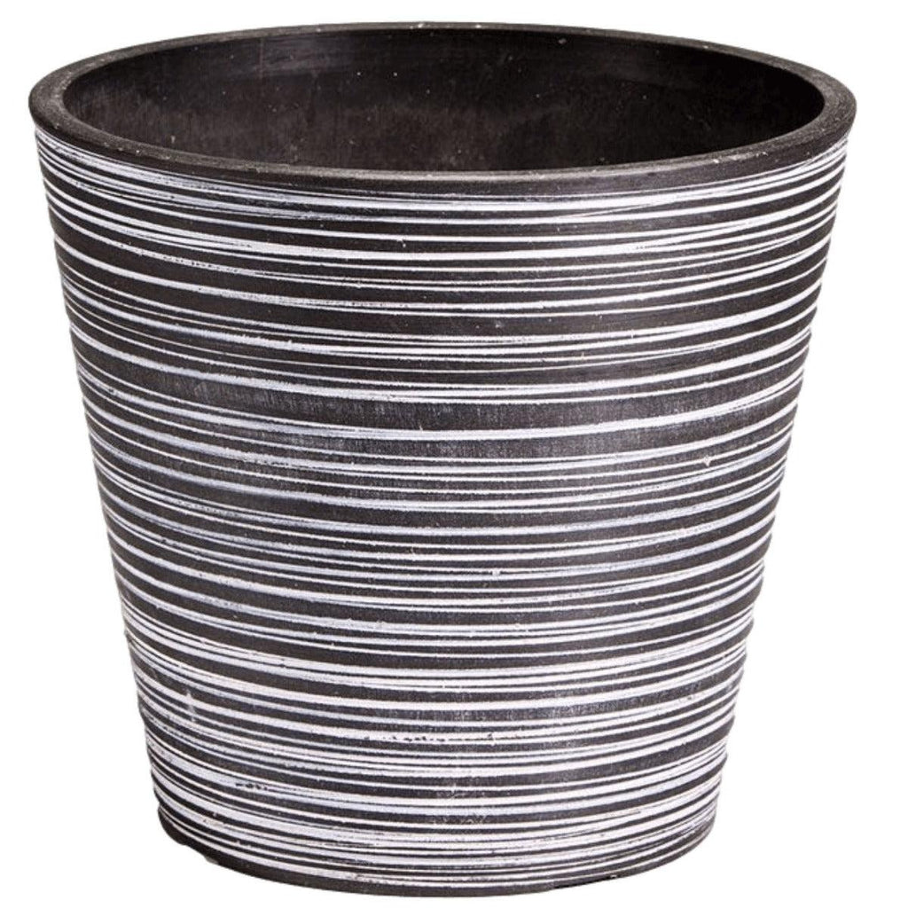 Black and White Engraved Pot 14cm Deals499