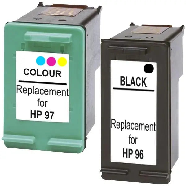 #96 Compatible Inkjet Cartridge Set #1  2 Cartridges HP