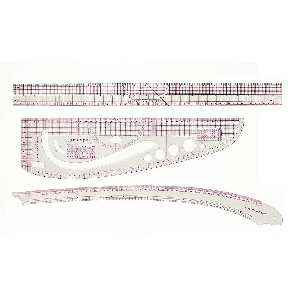 9pc French Curve Ruler Set DIY Sewing Pattern Measuring Tool for Dressmaker Deals499