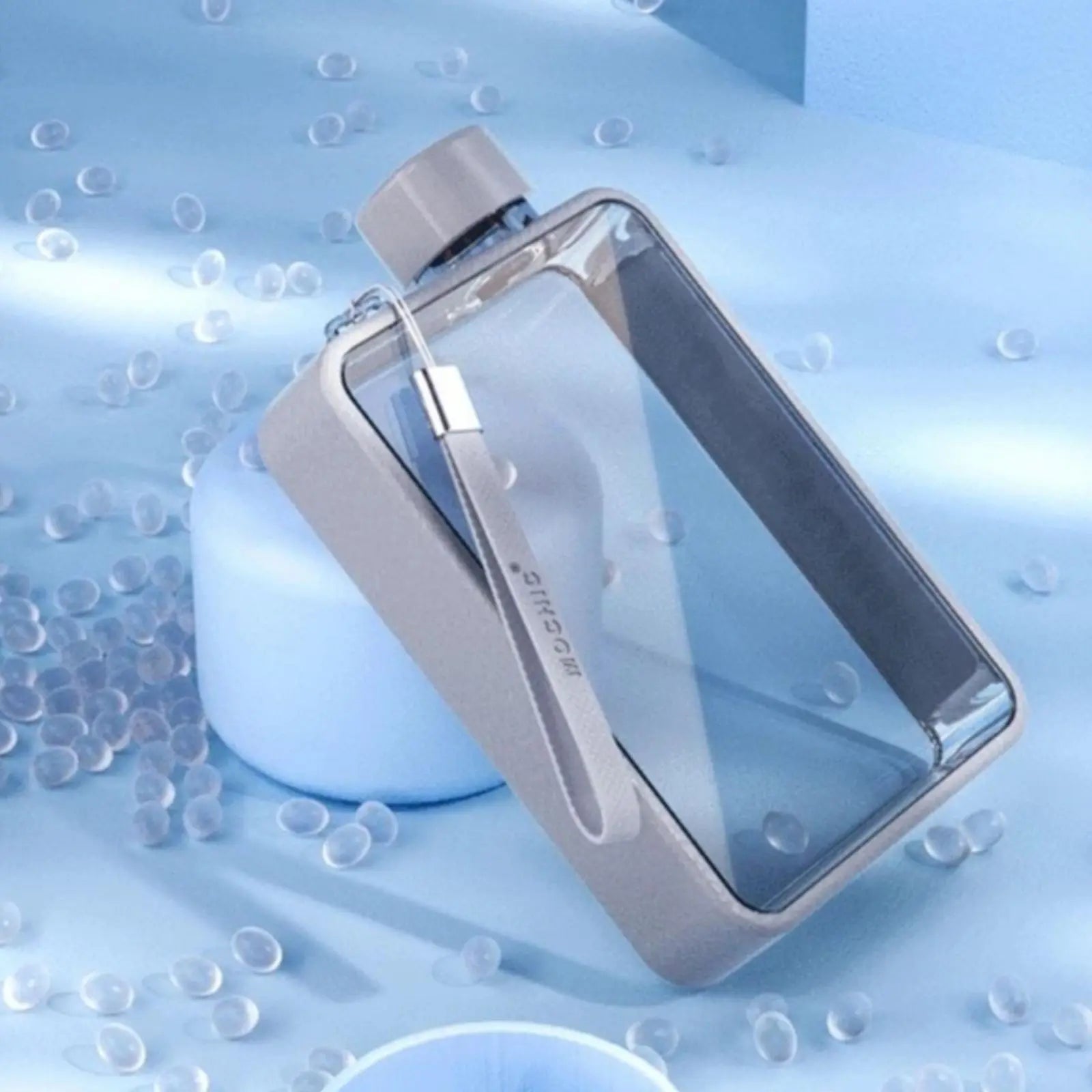A5 Flat Water Bottle Portable Travel Mug BPA Free Water Bottle (Black) Deals499