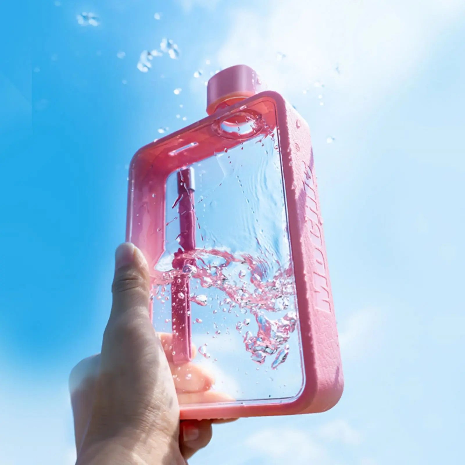 A5 Flat Water Bottle Portable Travel Mug BPA Free Water Bottle (Pink) Deals499