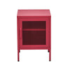ArtissIn Mini Mesh Door Storage Cabinet Organizer Bedside Table Pink Deals499