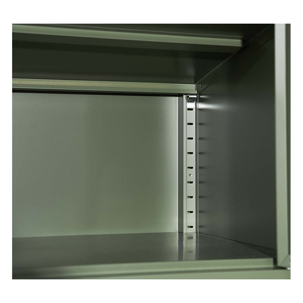 ArtissIn Double Storage Cabinet Shelf Organizer Bedroom Green Deals499
