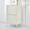 ArtissIn Double Storage Cabinet Shelf Organizer Bedroom White Deals499