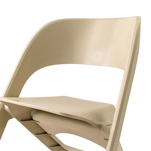 ArtissIn Set of 4 Dining Chairs Office Cafe Lounge Seat Stackable Plastic Leisure Chairs Beige Deals499