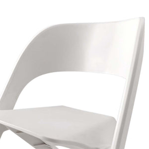 ArtissIn Set of 4 Dining Chairs Office Cafe Lounge Seat Stackable Plastic Leisure Chairs White Deals499