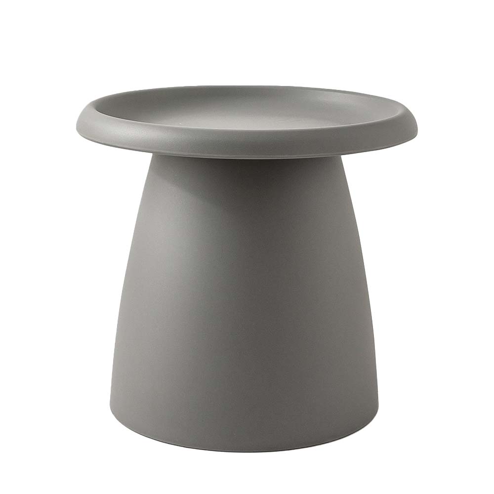 ArtissIn Coffee Table Mushroom Nordic Round Small Side Table 50CM Grey Deals499