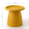 ArtissIn Coffee Table Mushroom Nordic Round Small Side Table 50CM Yellow Deals499