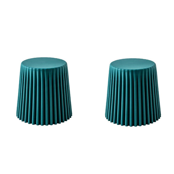 ArtissIn Set of 2 Cupcake Stool Plastic Stacking Stools Chair Outdoor Indoor Dark Green Deals499