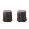 ArtissIn Set of 2 Cupcake Stool Plastic Stacking Stools Chair Outdoor Indoor Grey Deals499