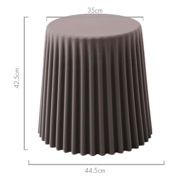 ArtissIn Set of 2 Cupcake Stool Plastic Stacking Stools Chair Outdoor Indoor Grey Deals499
