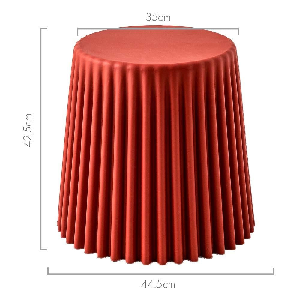 ArtissIn Set of 2 Cupcake Stool Plastic Stacking Stools Chair Outdoor Indoor Red Deals499