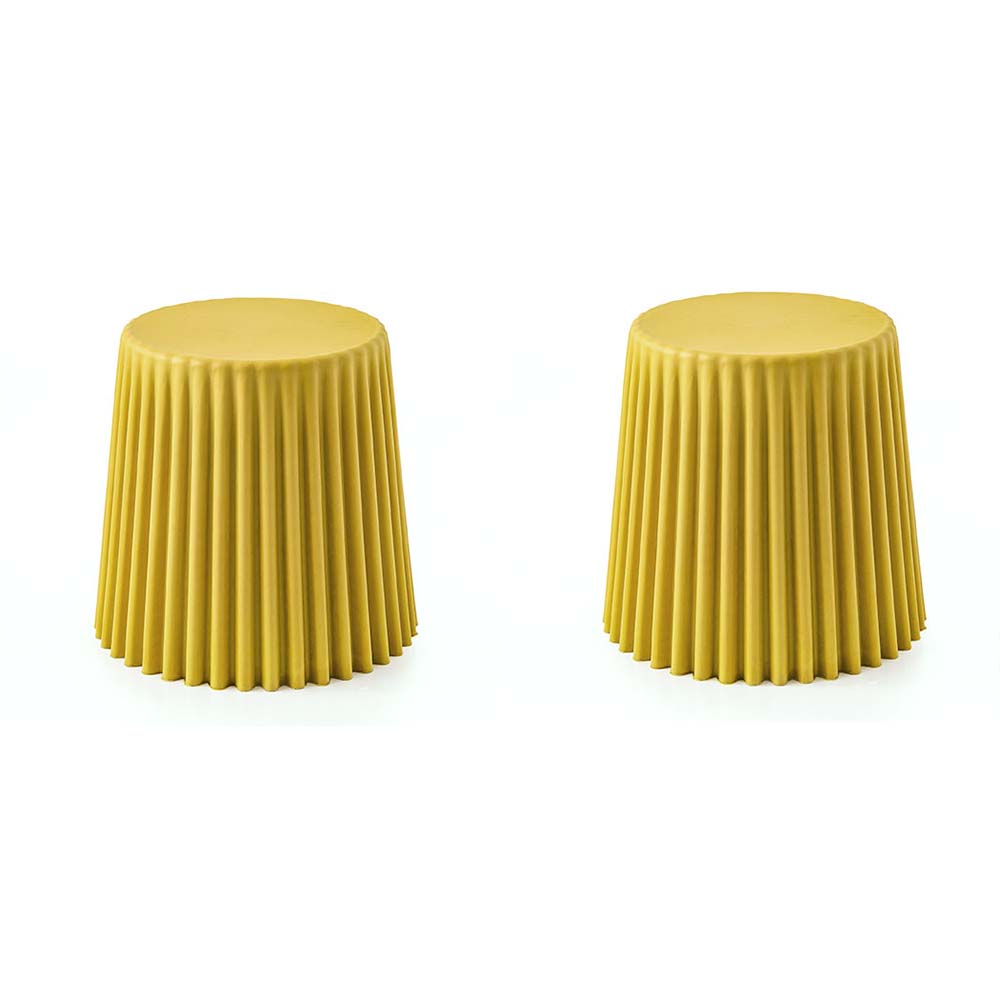 ArtissIn Set of 2 Cupcake Stool Plastic Stacking Stools Chair Outdoor Indoor Yellow Deals499