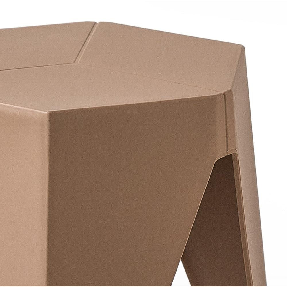 ArtissIn Set of 2 Puzzle Stool Plastic Stacking Stools Chair Outdoor Indoor Brown Deals499