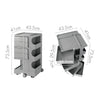 ArtissIn Replica Boby Trolley Storage Bedside Table Cart Mobile 5 Tier Grey Deals499