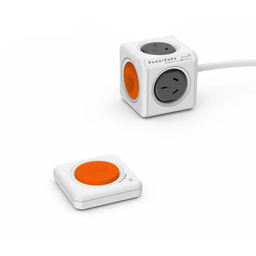 ALLOCACOC POWERCUBE Extended 4 Outlets with Remote Control, 1.5M - Grey (LS) ALLOCACOC