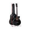 ALPHA 38 Inch Wooden Acoustic Guitar Black Deals499